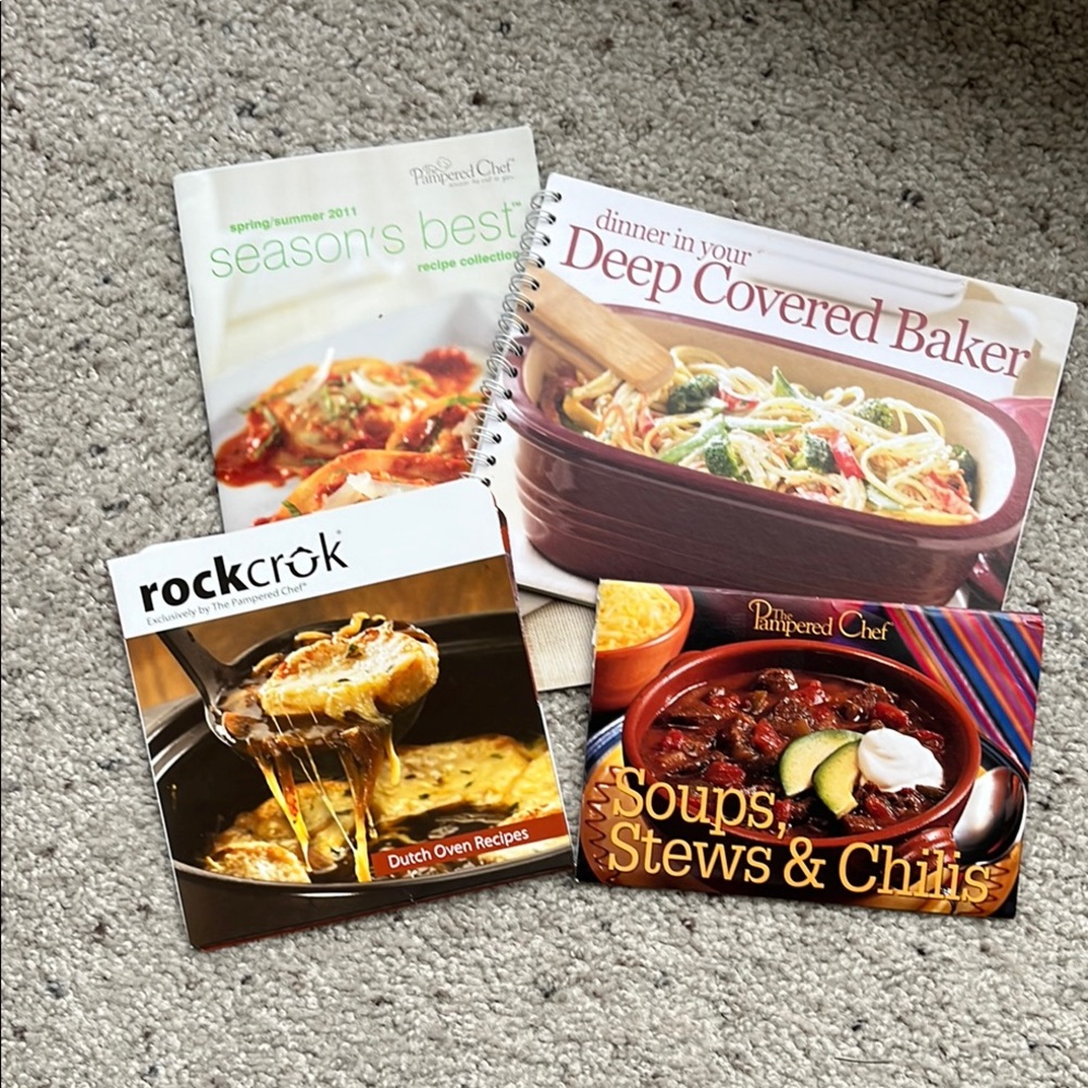 Pampered Chef Recipe Book Set - Colorful Collection